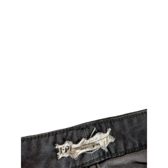 Free People Mid Rise Ankle Skinny Jeans Size 29 Ombre Grey Tan - Picture 5 of 6